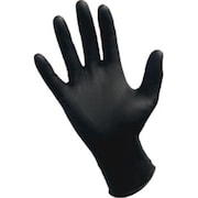 S.A.S. Safety Corp S.A.S. Safety Corp. SAS66519 Raven PF Black Nitrile Gloves- 100 Pk- X-Large SAS66519